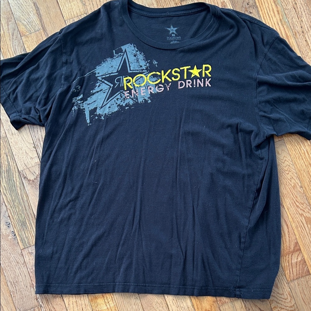 Rockstar Black T-Shirt with Silver Star